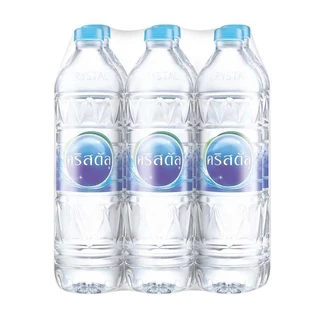 [ส่ง กทม. ปริมณฑล จังหวัดหลักอื่นๆ]น้ำดื่มคริสตัลขนาด (1000 มล. X 6 ขวด) 10แพ็ค 60 ขวด Crystal Drinking Water 1000 ml