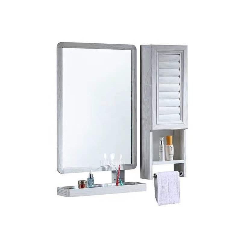 ❡Bathroom mirror cabinet with storage rack