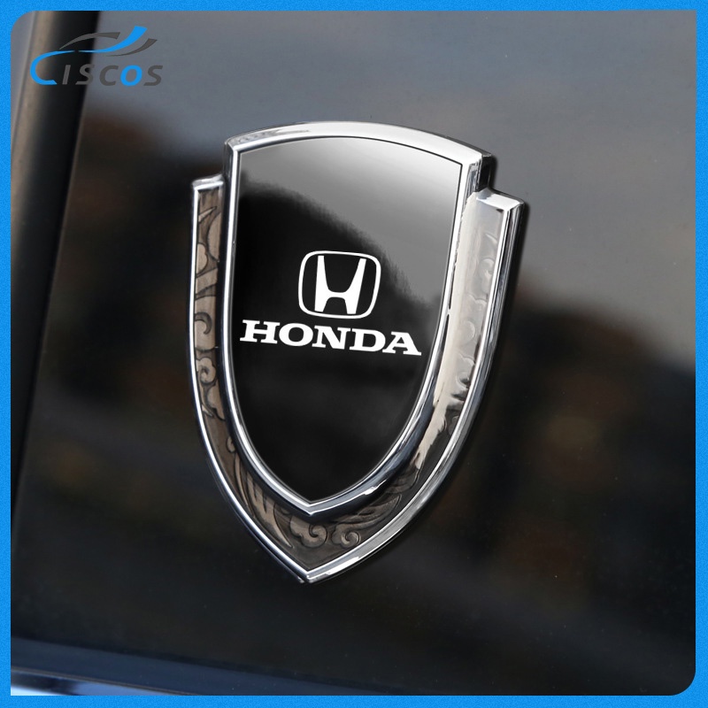 Ciscos โลโก้รถ โลหะ ตราสัญลักษณ์ สติ๊กเกอร์ตกแต่ง สำหรับ Honda City Jazz HRV Civic Brio