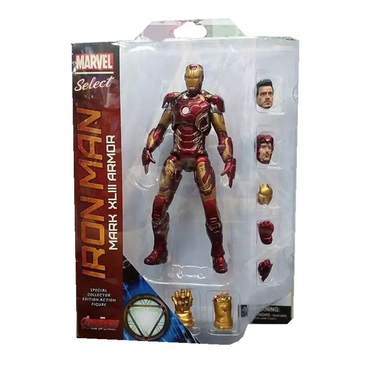 Avengers2 Hero Armor Iron Man MK43 Movable7Doll Garage Kit-Inch Model Toy