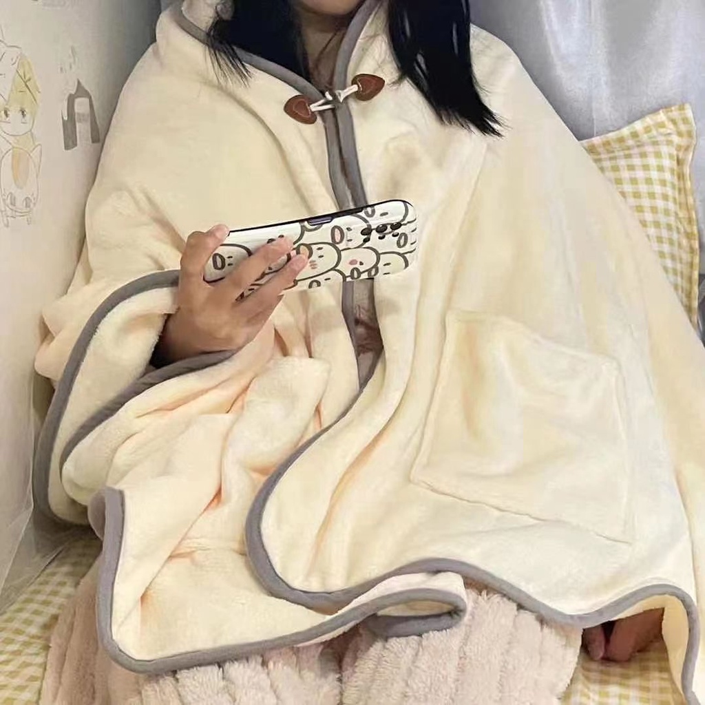 ☍▪☍ ▪ ผ้าห่ม Wojia ขนาดเล็ก Nap สำนักงาน Lunch Quilt