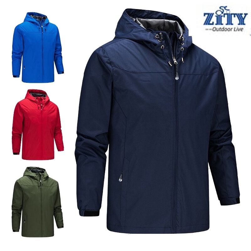 ถูกที่สุด เสื้อแจ็คเก็ตกันลม เสื้อแจ็คเก็ตกันน้ำ กันน้ำระบาย windproof