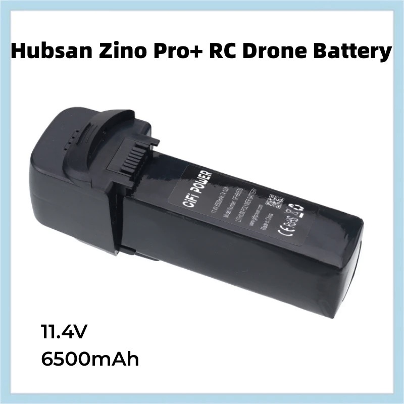 อัพเกรด11.4โวลต์6500มิลลิแอมป์ชั่วโมงแบบชาร์จอัจฉริยะเที่ยวบินแบตเตอรี่สำหรับ Hubsan Zino Pro RC จมูกชิ้นส่วน Zino Pro บ