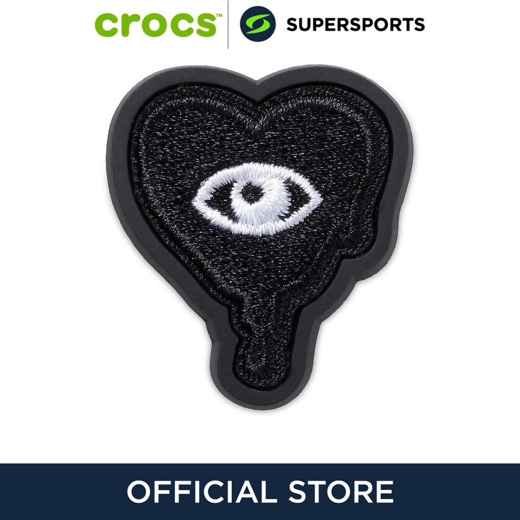 CROCS Jibbitz Dripping Black Heart Patch ตัวติดรองเท้า