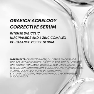Gravich Acnelogy Corrective Serum 30 ml เซรั่มลดปัญหาสิว รอยสิว คุมมัน ลดการเกิดสิวซ้ำ