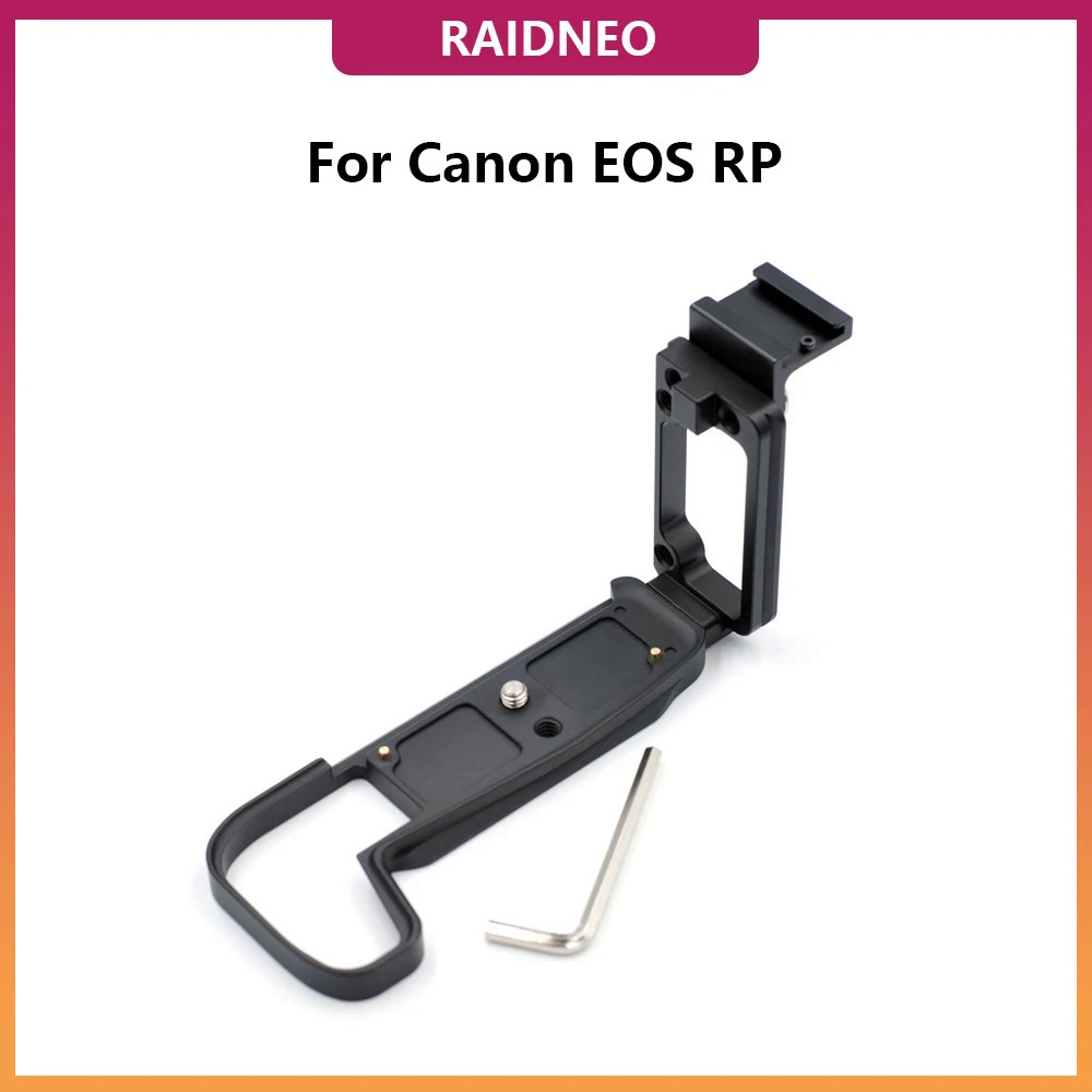 RaidNeo EOS RP ที่วางจำหน่ายด่วน L แผ่นโลหะมือจับผู้ถือ L ยึดสำหรับ Canon EOS RP กล้องกรง Rig กับรองเท้าเย็น