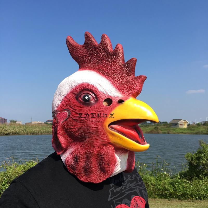 Zzlkjss.th หน้ากากคอสเพลย์ รูปหัวไก่ เป็ด และม้า สําหรับปาร์ตี้ฮาโลวีน