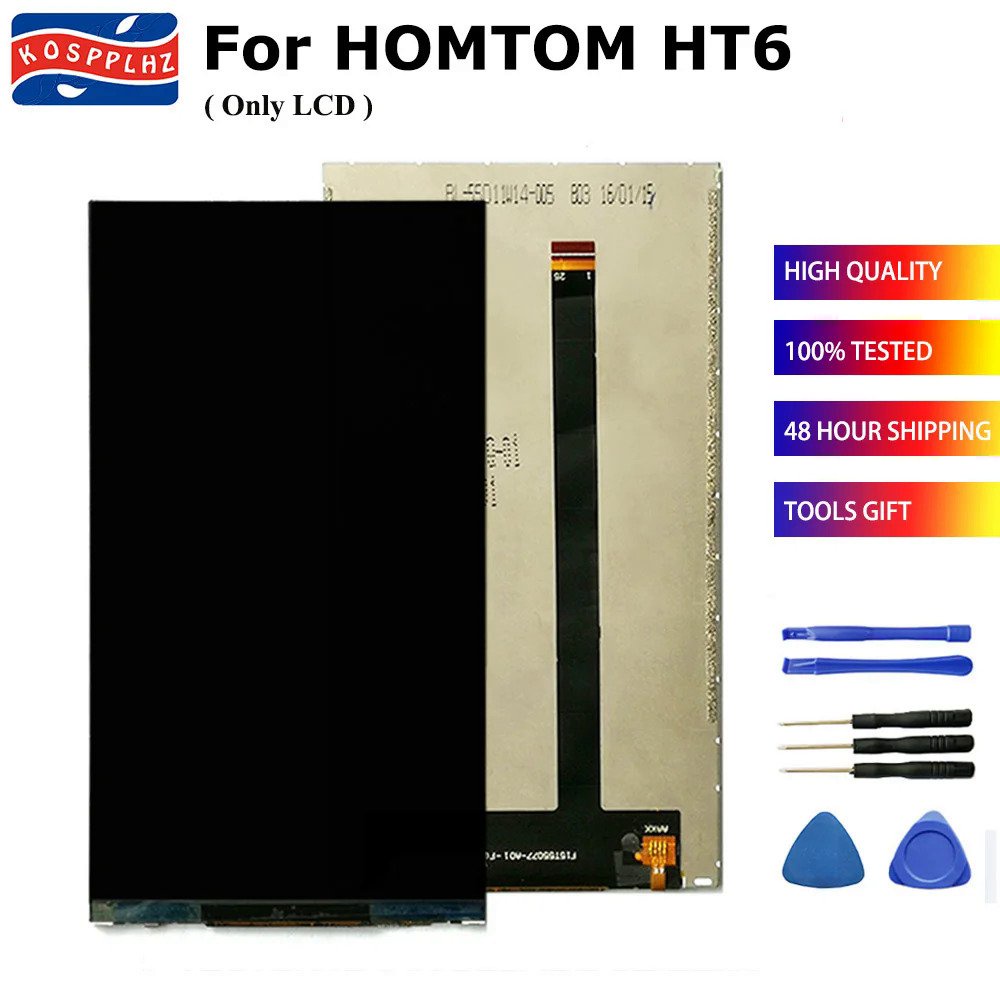 5.5นิ้วหน้าจอ LCD สำหรับ Homtom HT6จอแสดงผลแยกหน้าจอ LCD เปลี่ยน Homtom HT6 Mobilie โทรศัพท์หน้าจอ LCD ไม่มีเครื่องมือสั