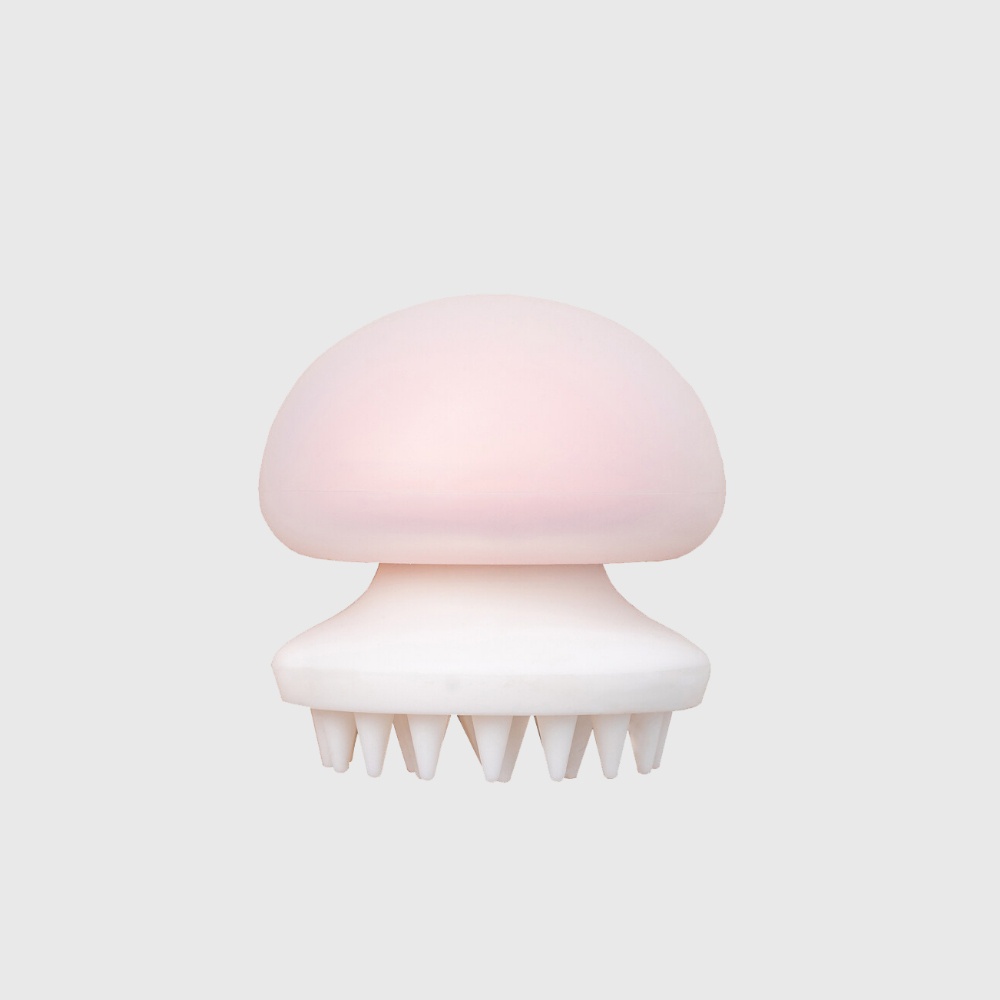 Furrytail Jellyfish Comb    เฟอร์รี่เทล หวีนวดซิลิโคนหวีสัตว์เลี้ยงสีชมพู