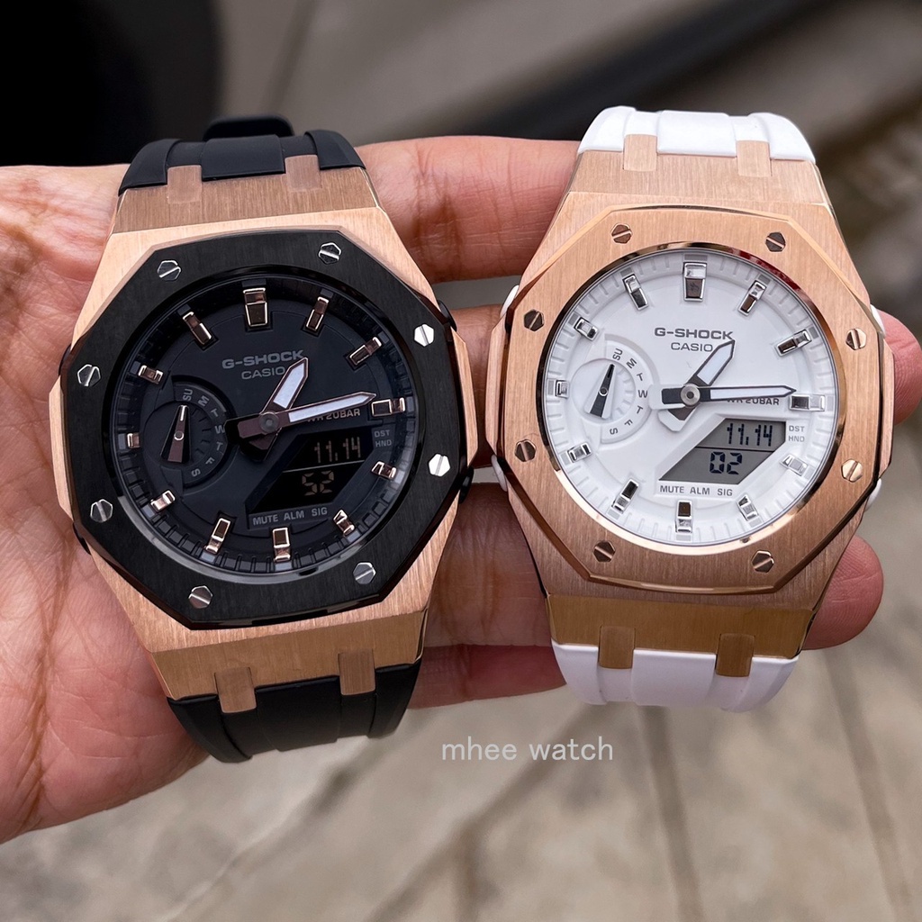 G-Shock AP Rosegold mini Rubber 42mm Dial