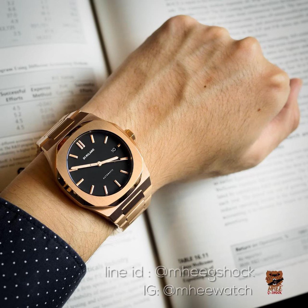 D1 Milano Rose Gold Automatic Sapphire รุ่นTop