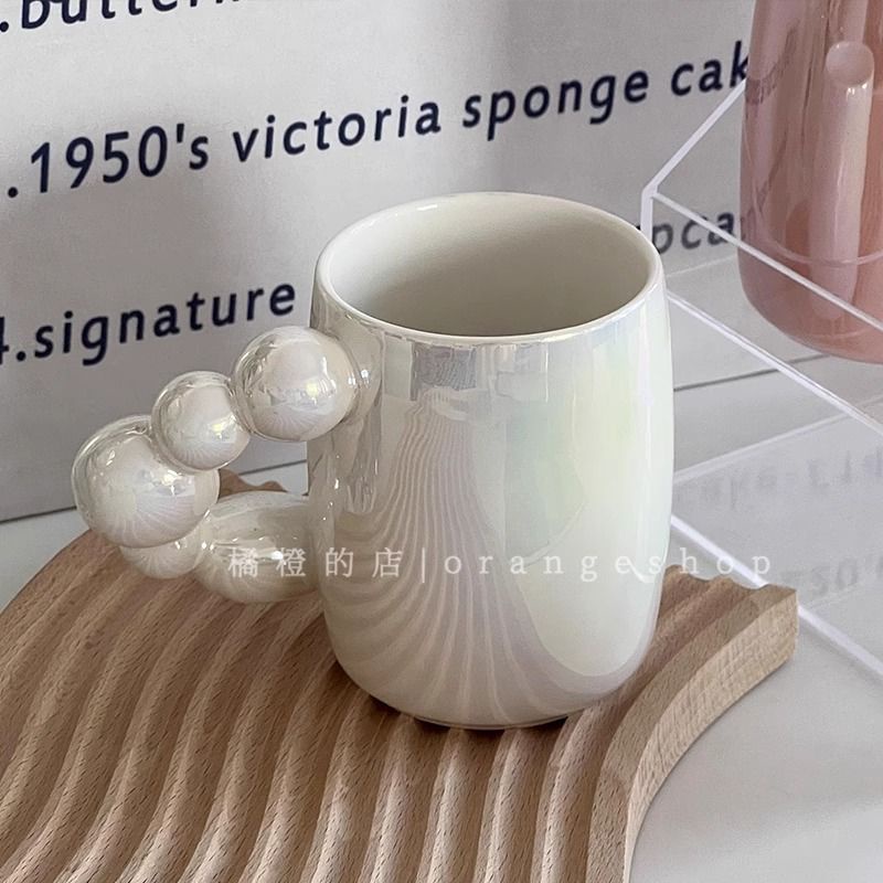 [พร้อมส่ง] แก้วกาแฟเซรามิค เรียบง่าย สําหรับผู้หญิง