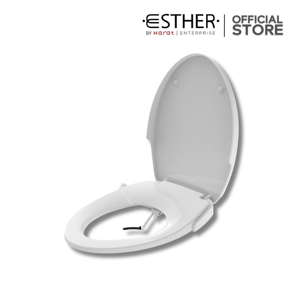 ESTHER ECP-02-321-11 ฝารองนั่งอัตโนมัติไม่ใช้ไฟฟ้า ฝารองนั่งชักโครก