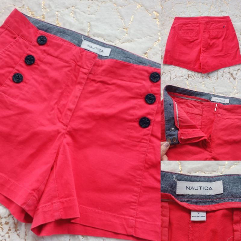 กางเกงขาสั้น สีแดง NAUTICA Size 2