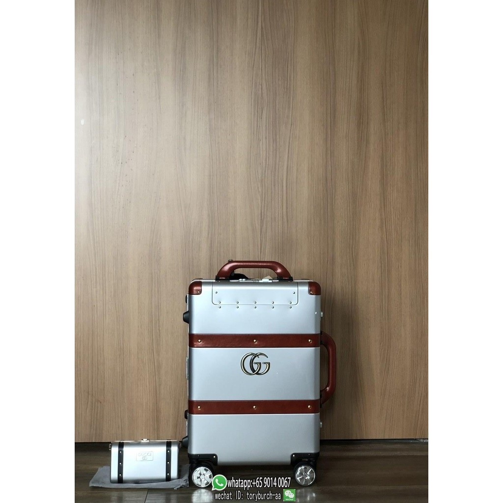 Gucc aluminum alloy boarding cabin wheel luggage trolley suitcase case weekender travel gadget