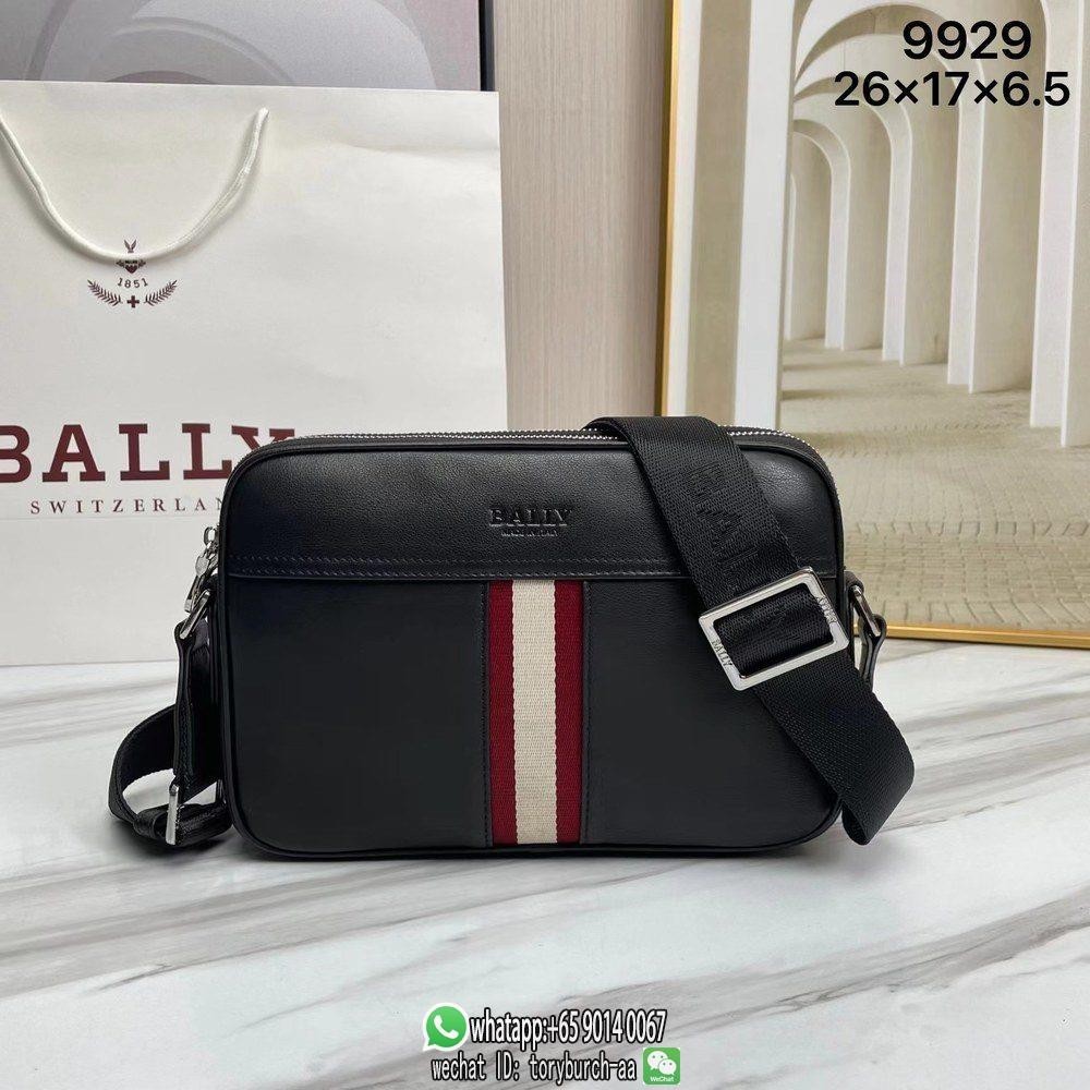 Bally men's striped case camera shoulder bag crossbody messenger bag