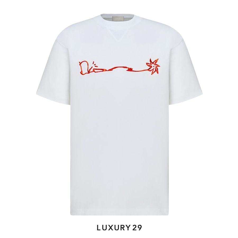 Dior X CACTUS JACK Oversized T-Shirt White/Red