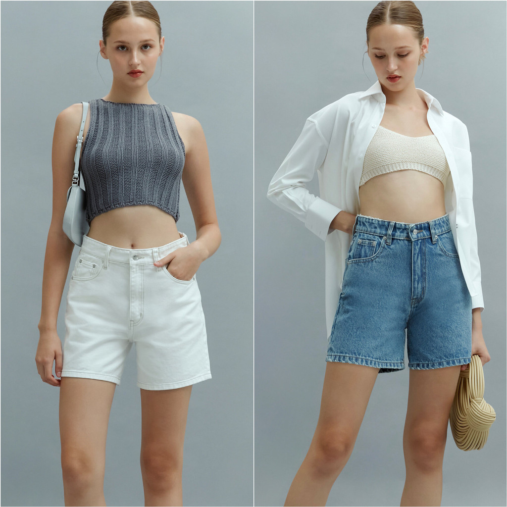 (สินค้าพร้อมส่ง) The Balcony Short Jeans กางเกงยีนส์ขาสั้น