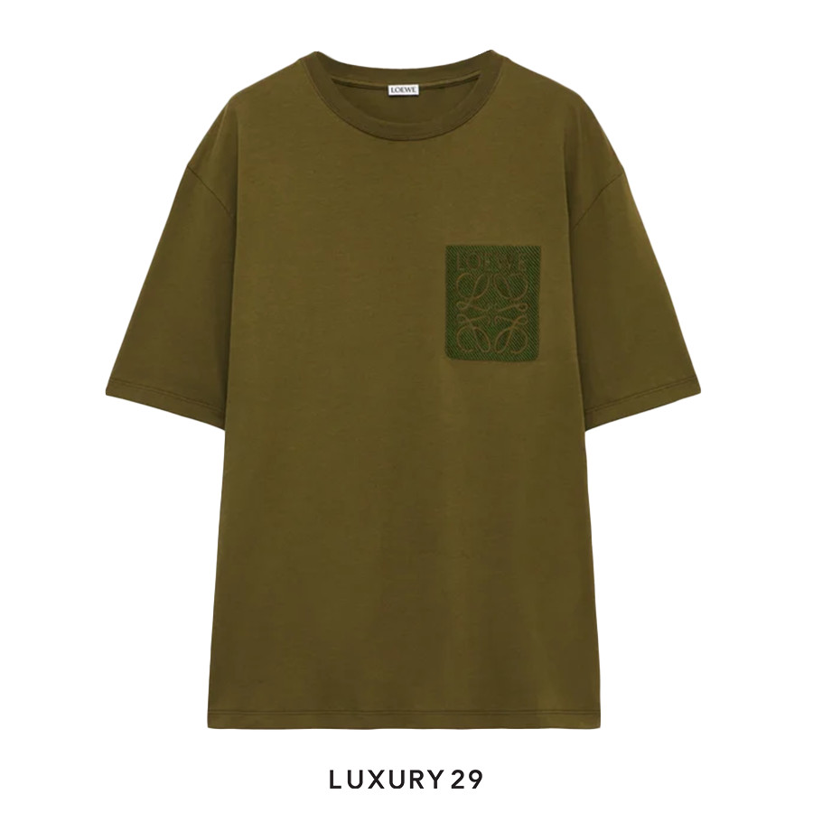 Loewe Relaxed fit T-shirt in cotton Hunter Green