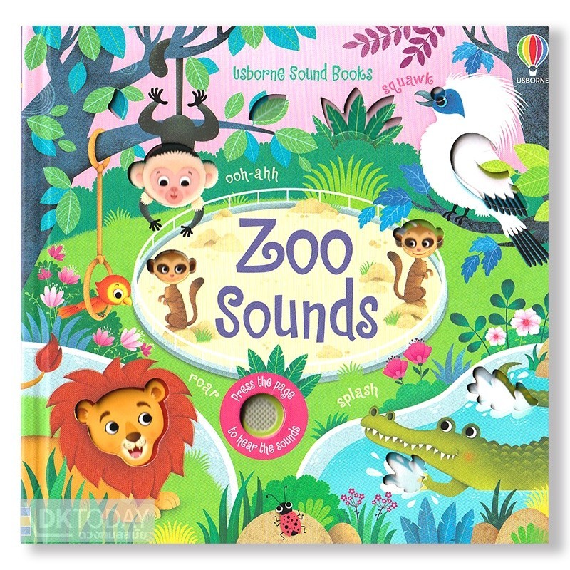 DKTODAY หนังสือมีเสียง USBORNE SOUND BOOK: ZOO SOUNDS