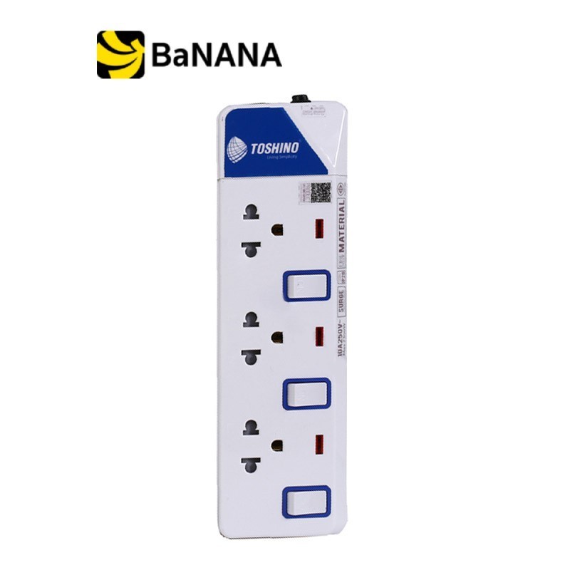ปลั๊กไฟ Toshino 6 Way 6 Switch 3M. (ET-916) by Banana IT