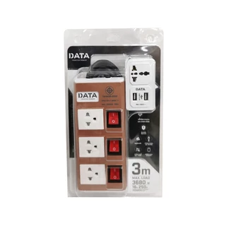 DATA Plug 3 Way 3 Switch 3M. TIS HMDU3656 ปลั๊กไฟ by Banana IT