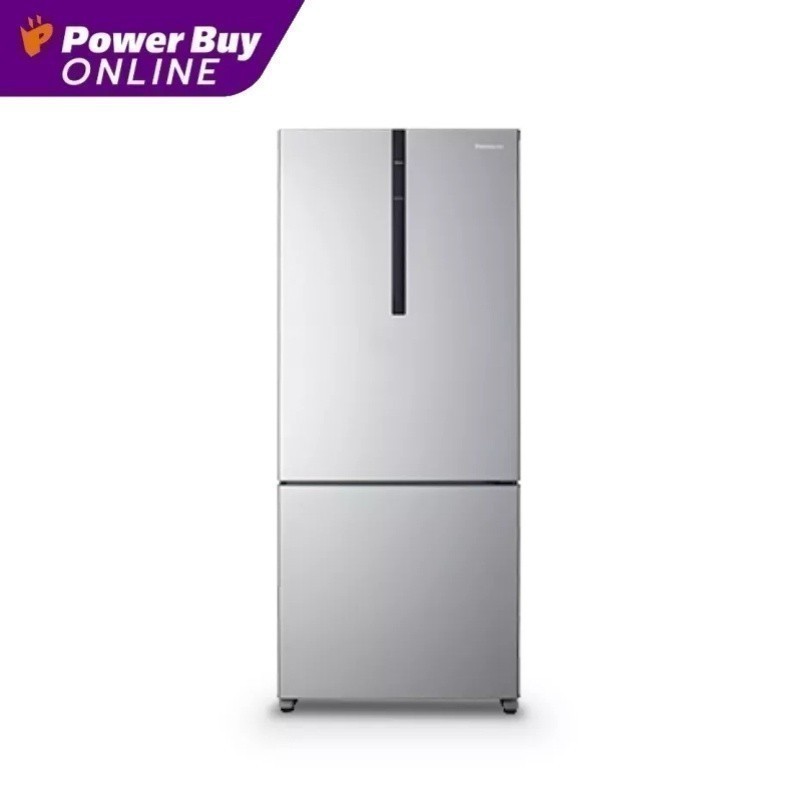 PANASONIC ตู้เย็น 2 ประตู (13.1 คิว, สี Shining Silver) รุ่น NR-BX418V-S