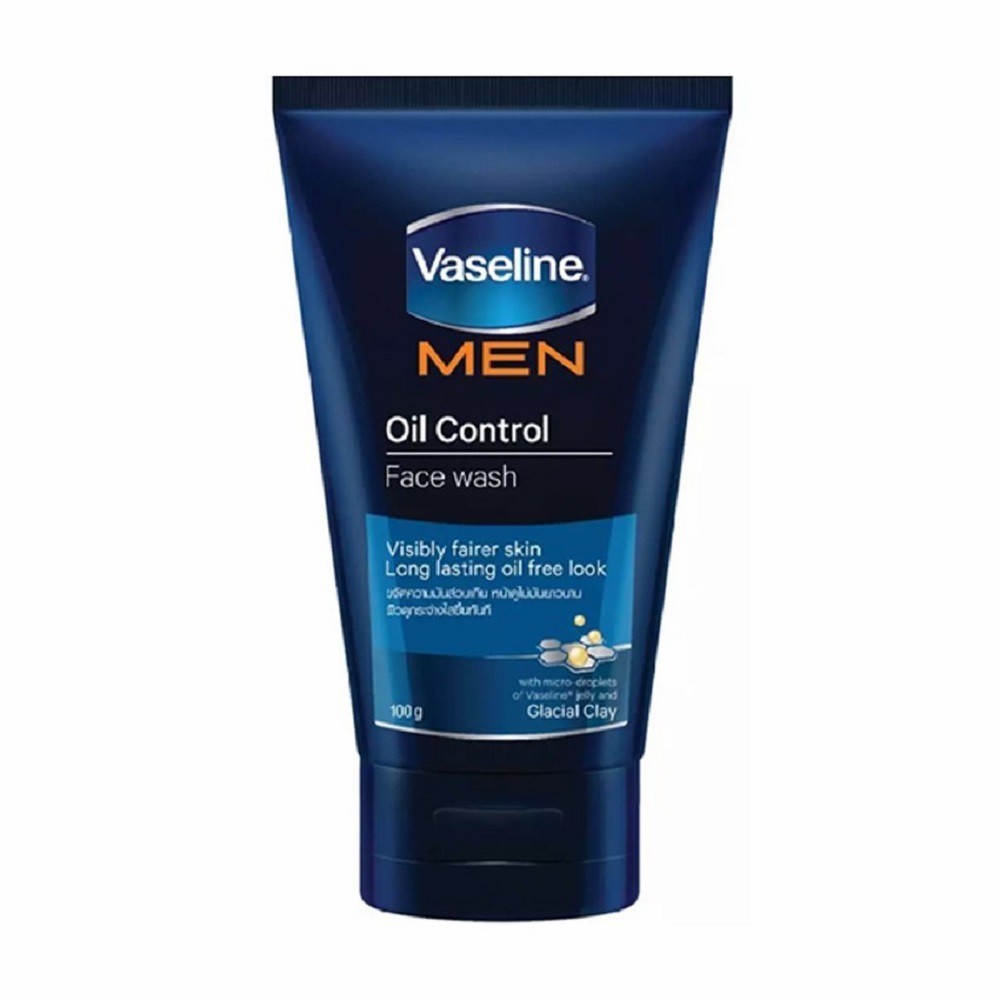 วาสลีนเมนโฟมออยคอนโทรลฟ้า 100ก/ VASELINE MEN FOAM OIL CONTROL 100G.