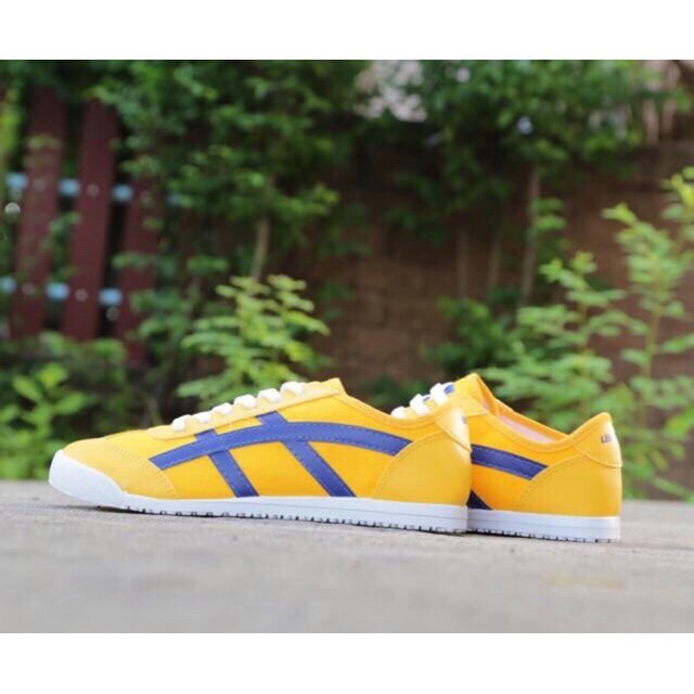 🔥SAKURA Leo ลีโอ ซากุระ รองเท้าผ้าใบแบบผูกเชือก ผู้ชาย ผู้หญิง LEO Group ไซร์ 36-44 สี ดำ ขาว ฟ้า เหลือง กรม MaksimShop