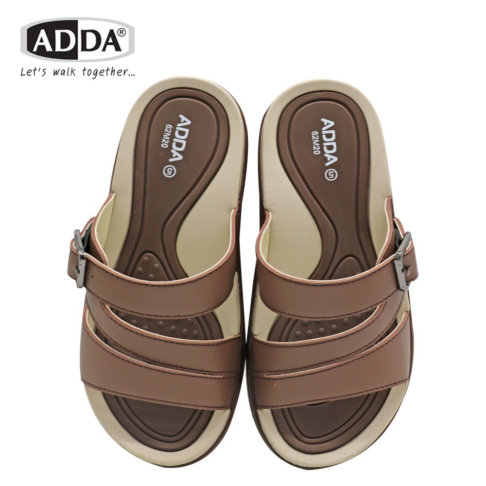 🔥ADDA 62M20 รองเท้าแตะลำลอง รองเท้าผู้หญิง ทรง ใส่สบาย พื้นนุ่ม ไม่ลื่น ไซส์ 4-7 สีดำ ครีม กรม น้ำตาล แดง เขียว Maksim - รูปที่ 5