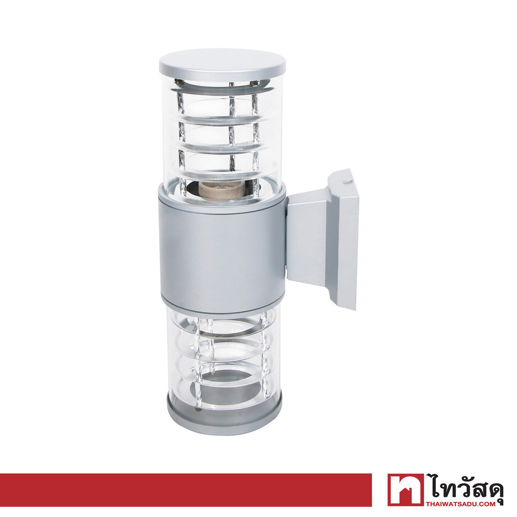 LUZINO โคมไฟผนังภายนอกอลูมิเนียม 2xE27 รุ่น OLIVER 2197/2(GY) สีเทา