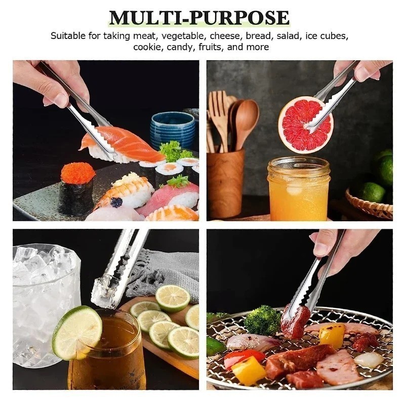 ❤ Diamond Coffee ที่คีบน้ำแข็ง สแตนเลส 15.5 ซม. ที่คีบปากจระเข้ คีมหนีบน้ำแข็ง BZYQ - รูปที่ 4