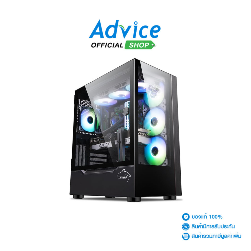 ITSONAS E-ATX CASE (NP) MAGICIAN ARGB TG (BLACK) - A0152508