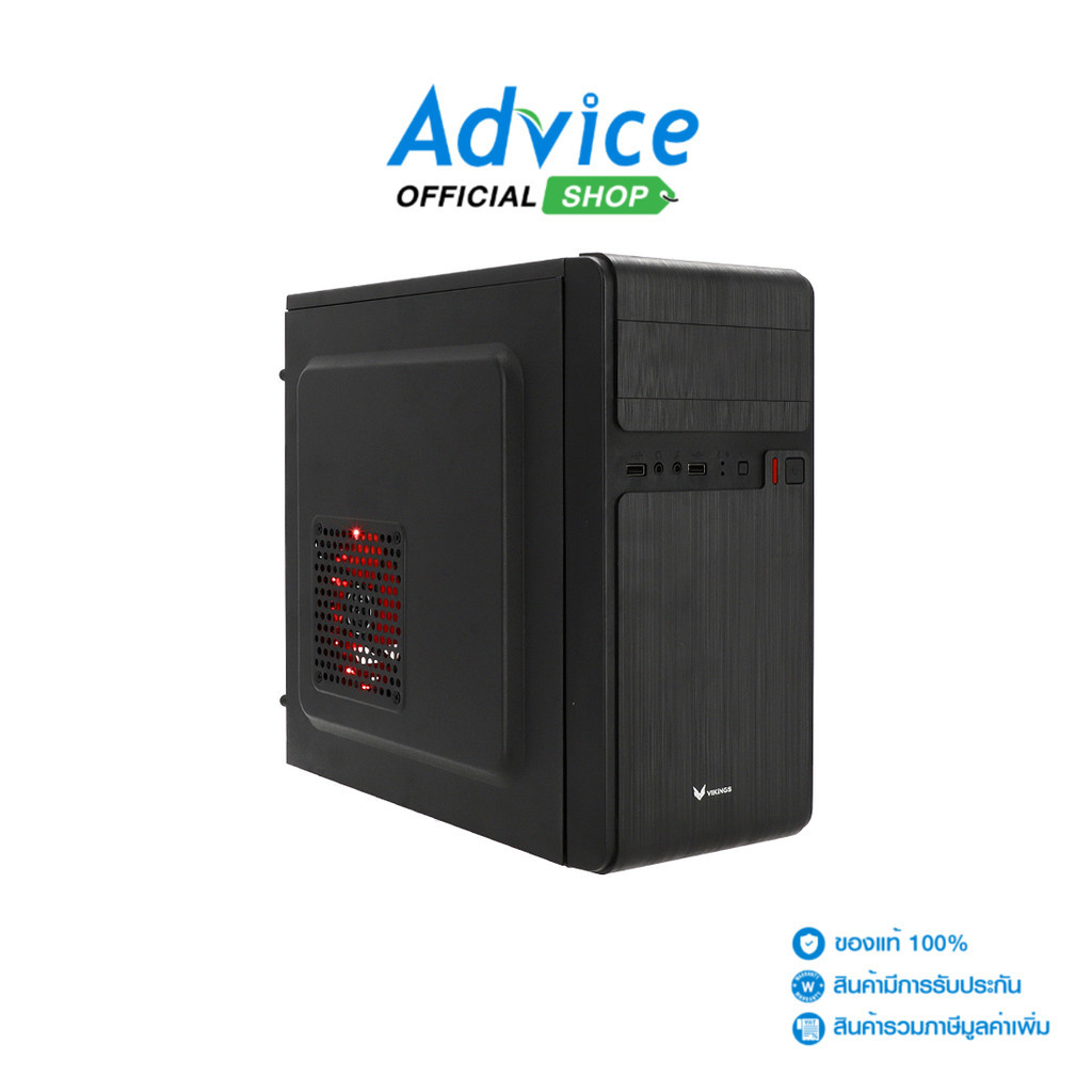 VIKINGS mATX CASE (เคสคอมพิวเตอร์) (NP) 1710R (BLACK) - A0141181