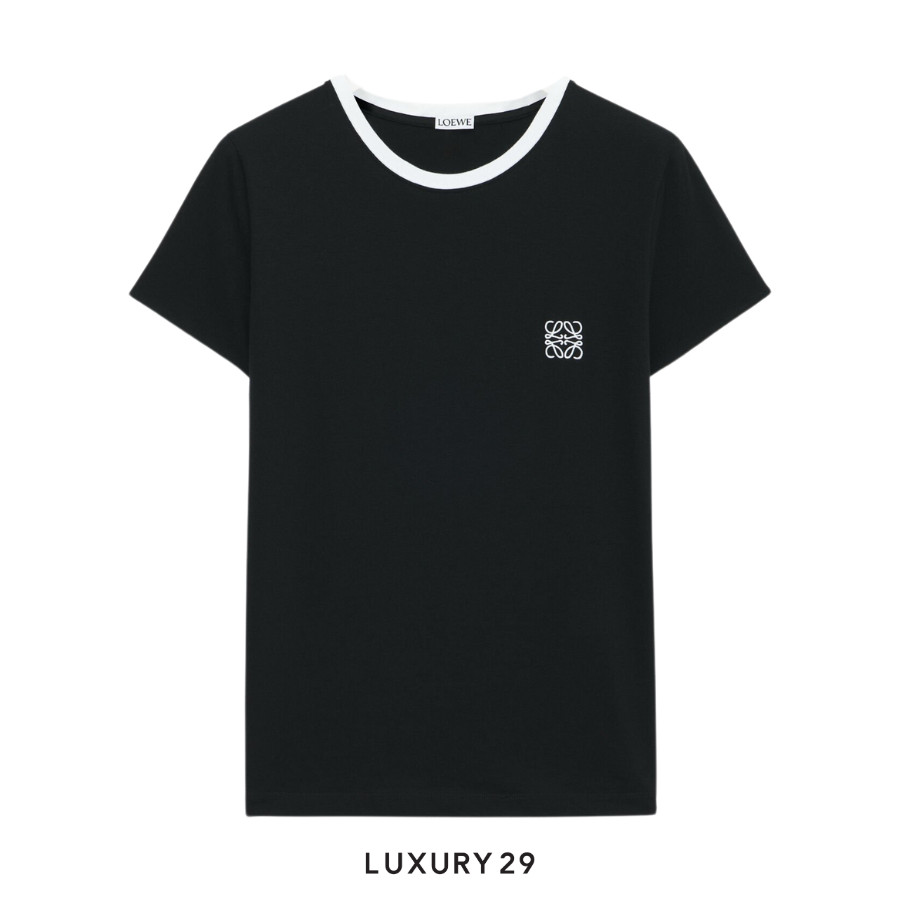 Loewe Slim fit T-shirt in cotton Black/White