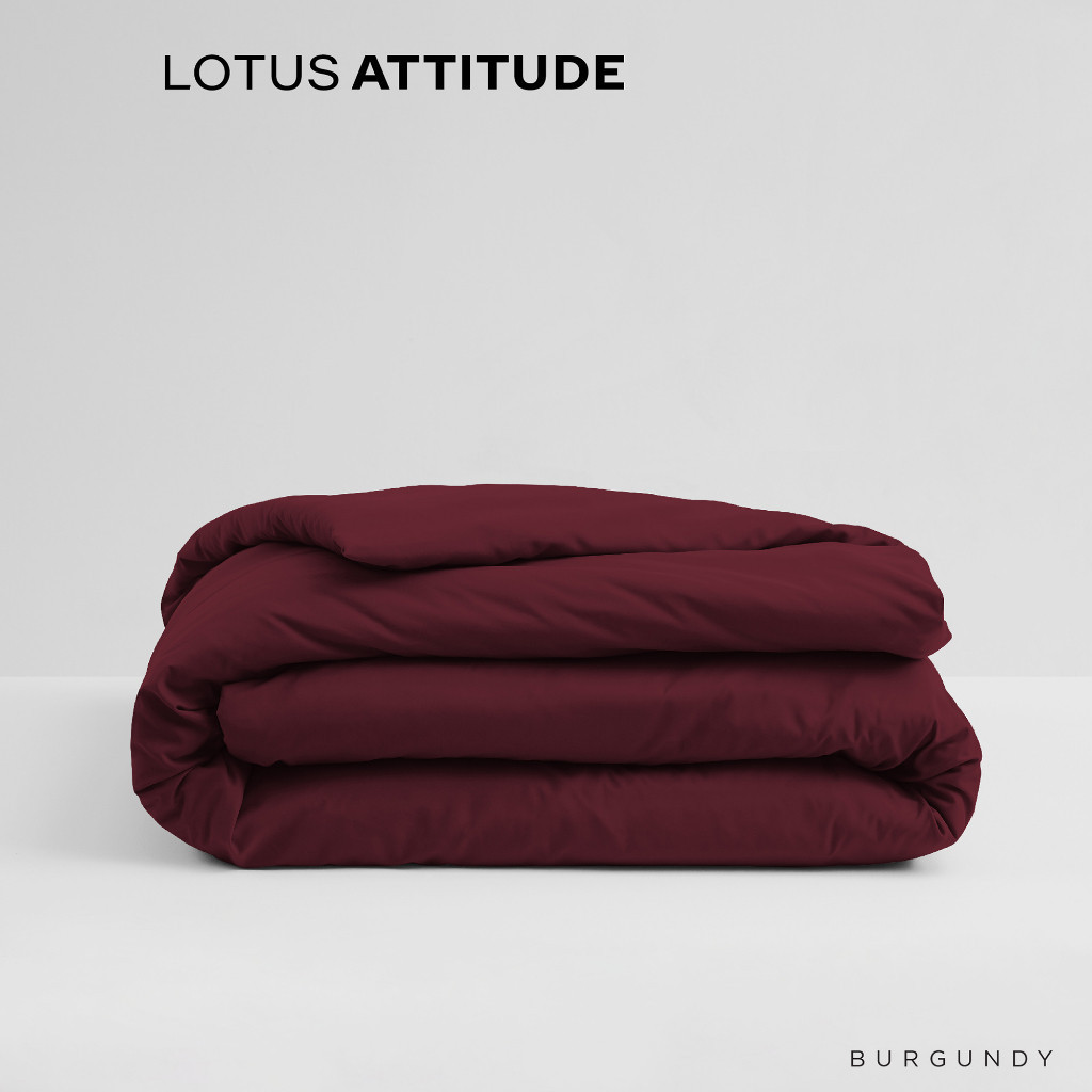 LOTUS ATTITUDE ปลอกผ้านวม รุ่น Basic สัมผัสนุ่มลื่น ความละเอียด 490 เส้นด้าย ส่งฟรี