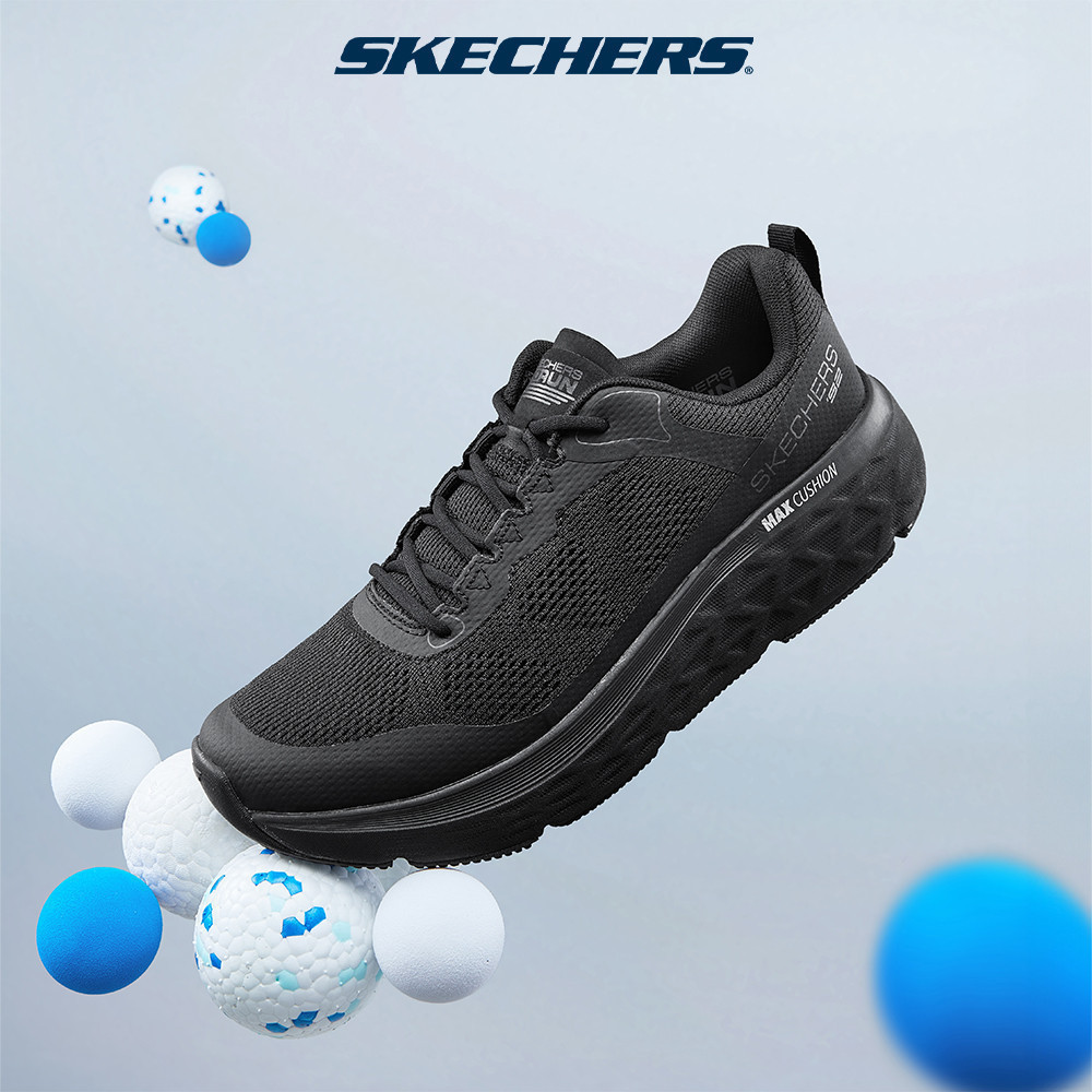Skechers สเก็ตเชอร์ส รองเท้า ผู้ชาย GOrun Max Cushioning Delta Shoes - 220351-BBK
