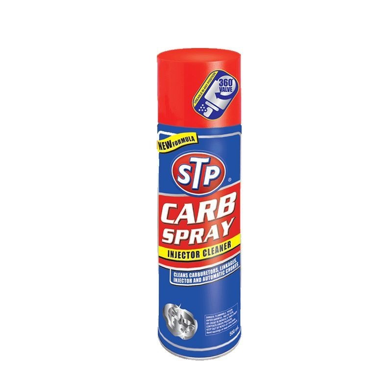 สเปรย์ทำความสะอาดคาร์บูเรเตอร์ ปีกผีเสื้อและหัวฉีด STP CARB SPRAY & INJECTOR CLEANER 500 ml. 19001