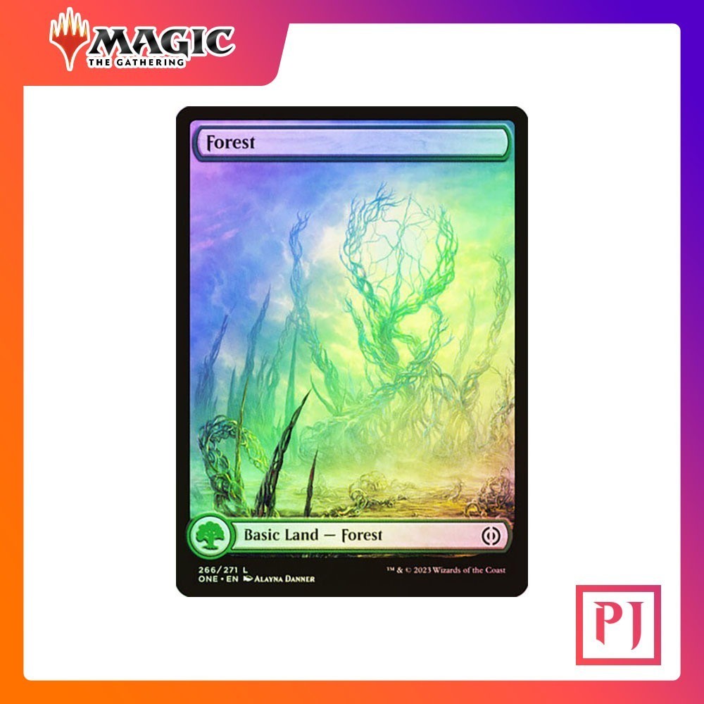[MTG] Forest (#266) (Full Art) [ONE] [LAND] [COMMON] [FOIL] [ENG] (การ์ดเมจิค / Magic the Gathering) ราคาถูก Shopee Lazada