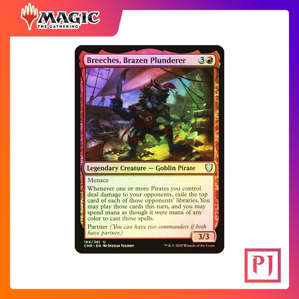 [MTG] Breeches, Brazen Plunderer [CMR] [RED] [UNCOM] [FOIL] [ENG] (การ์ดเมจิค / Magic the Gathering)