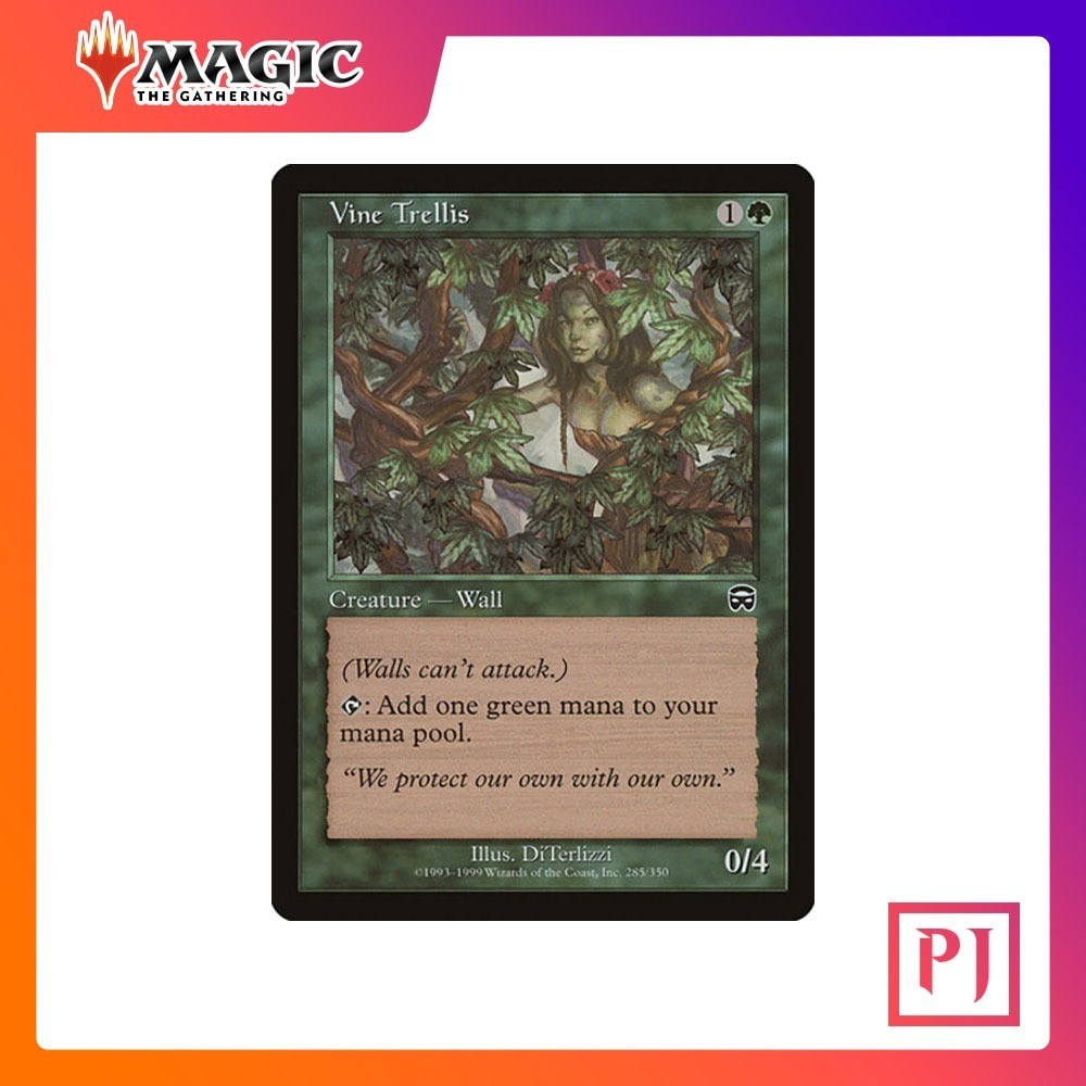 [MTG] Vine Trellis [MQM] [GREEN] [COMMON] [NORMAL] [ENG] (การ์ดเมจิค / Magic the Gathering)