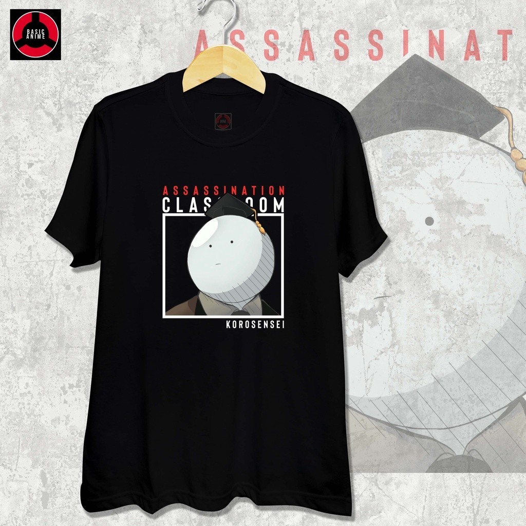 【Hot sale】Assassination Classroom - Koro Sensei Poker Face Anime T-Shirt_08