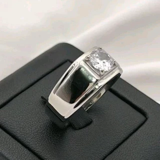 แหวนพลอยสแตนเลสยิงเลเซอร์ (ตี 18 K)