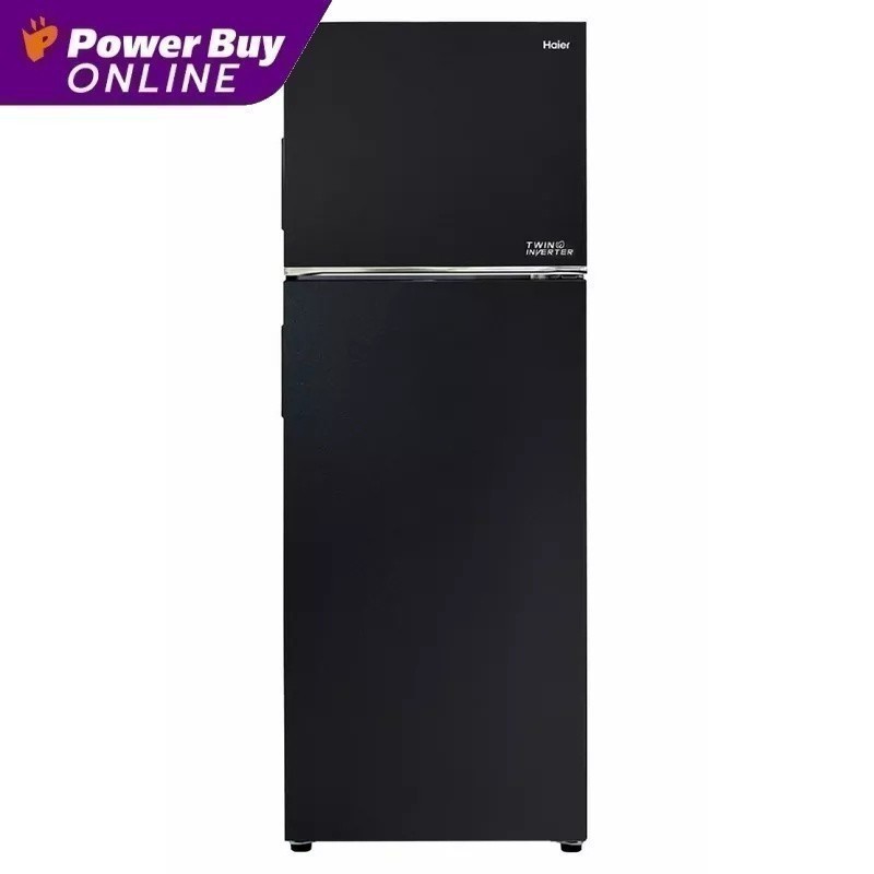New2022 HAIER ตู้เย็น 2 ประตู (11.8 คิว, สีดำ) รุ่น HRF-320MNI