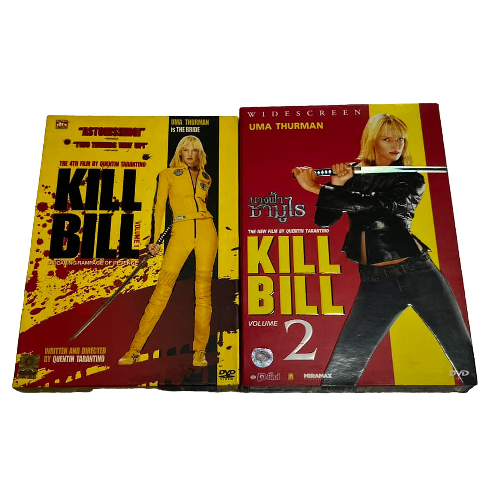 Kill Bill: Volume 1-2 (2003-2004, DVD) นางฟ้า ซามูไร (DVD) Slipcase ดีวีดี กล่องสวม