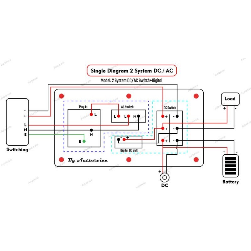 New ชุดไฟ2ระบบ DC/AC สวิทซ์ดิจิตอล - รูปที่ 6