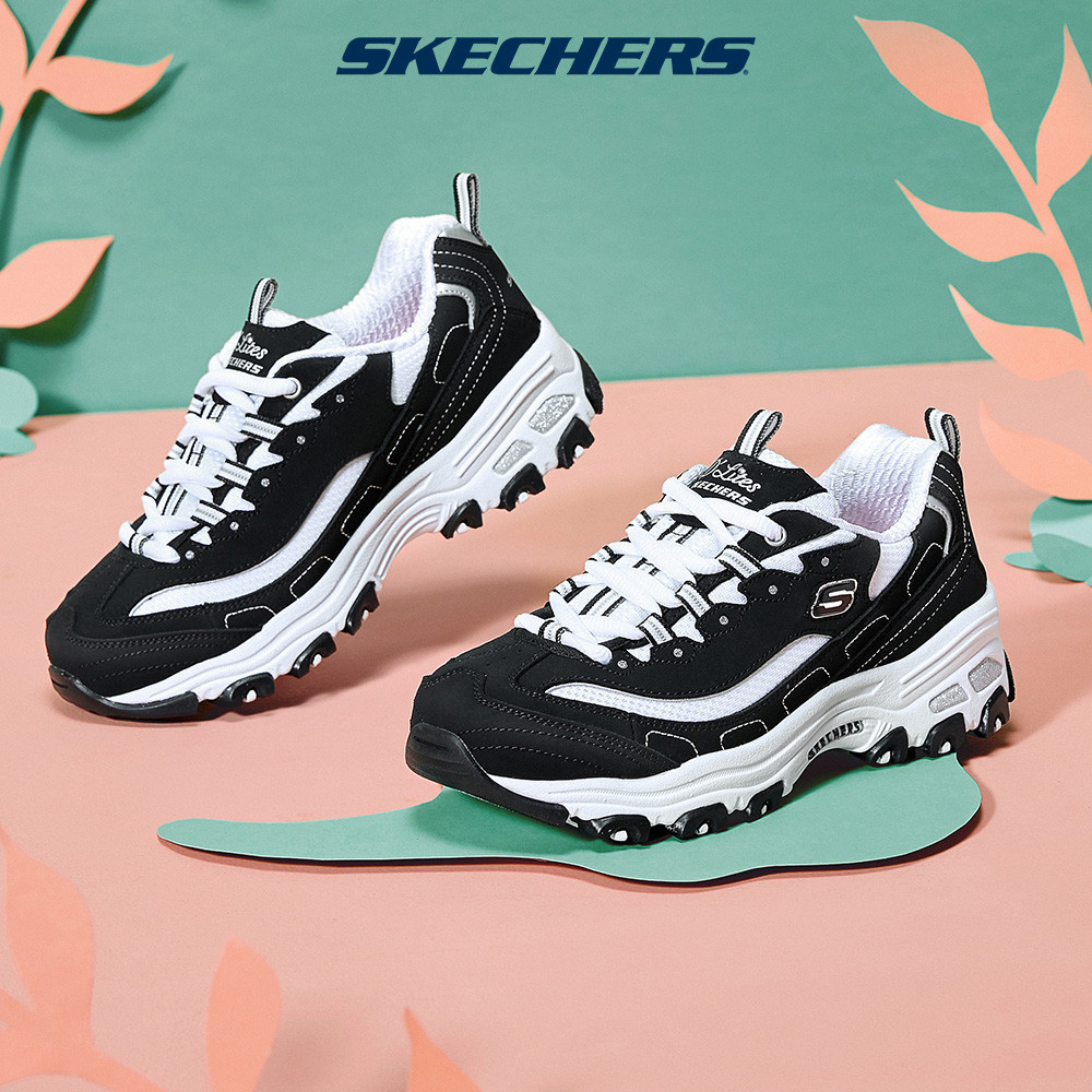 Skechers สเก็ตเชอร์ส รองเท้า เด็กผู้หญิง Sport D'Lites Shoes - 80587L-BKW