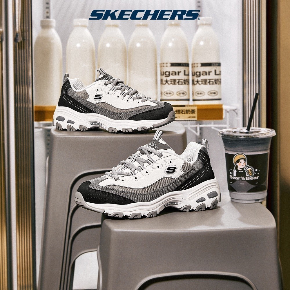Skechers สเก็ตเชอร์ส รองเท้า ผู้หญิง Sport D'Lites 1.0 Shoes - 149906-BKGY