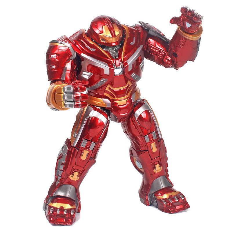 8Inch Luminous Anti-Hao Armored Iron Man Movable Joint Model Toy Avengers4Hand-Made