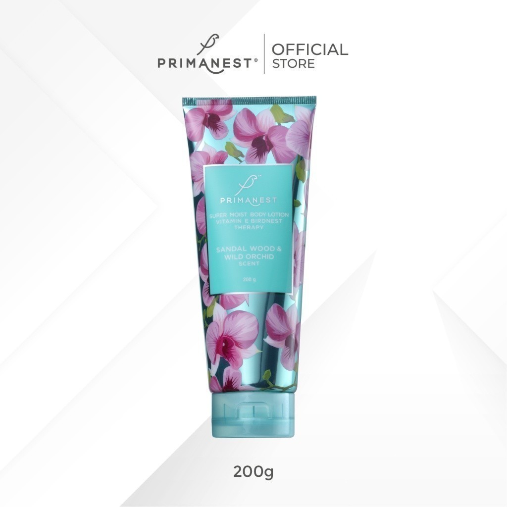 PrimaNest Super Moist Body Lotion Vitamin E Birdnest Therapy 200 ml พรีมาเนสท์ โลชั่นน้ำหอม